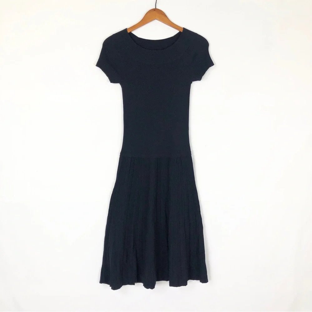 Lauren Ralph Lauren Fit and Flare Size Small Petite Dress Midi True Sapphire - Picture 1 of 7